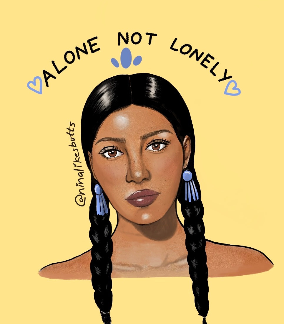 Indigenous girl sticker
