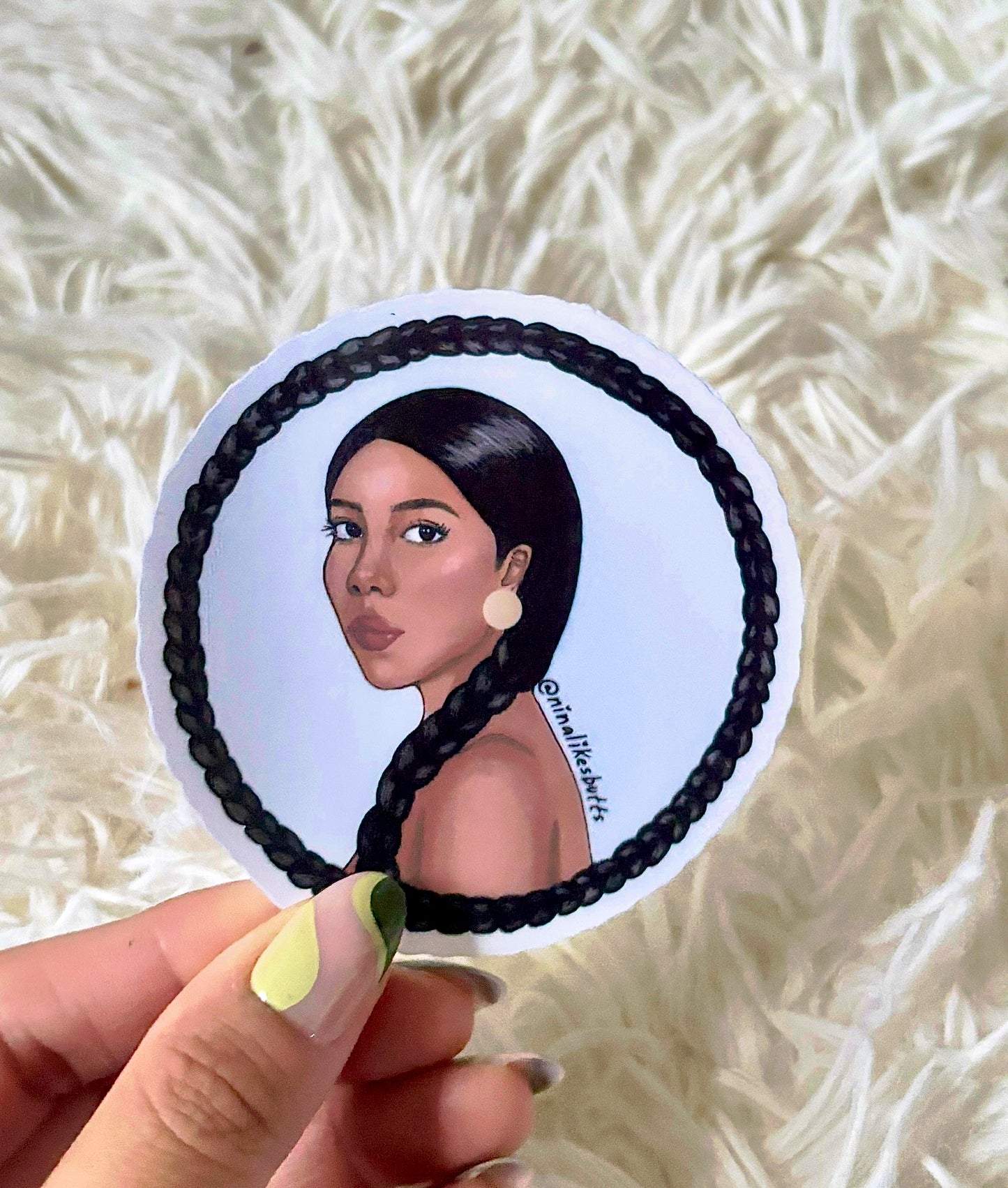 Infinite braid sticker