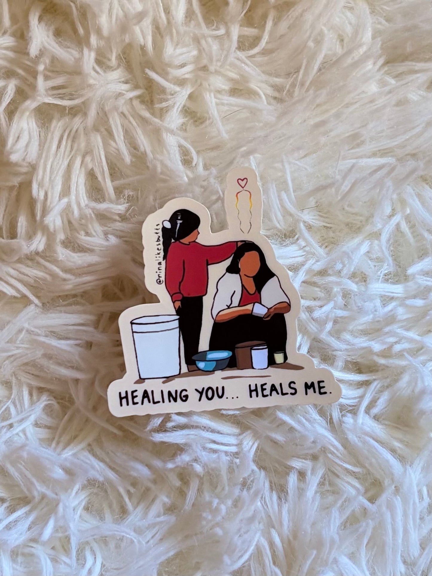 Healing you sticker