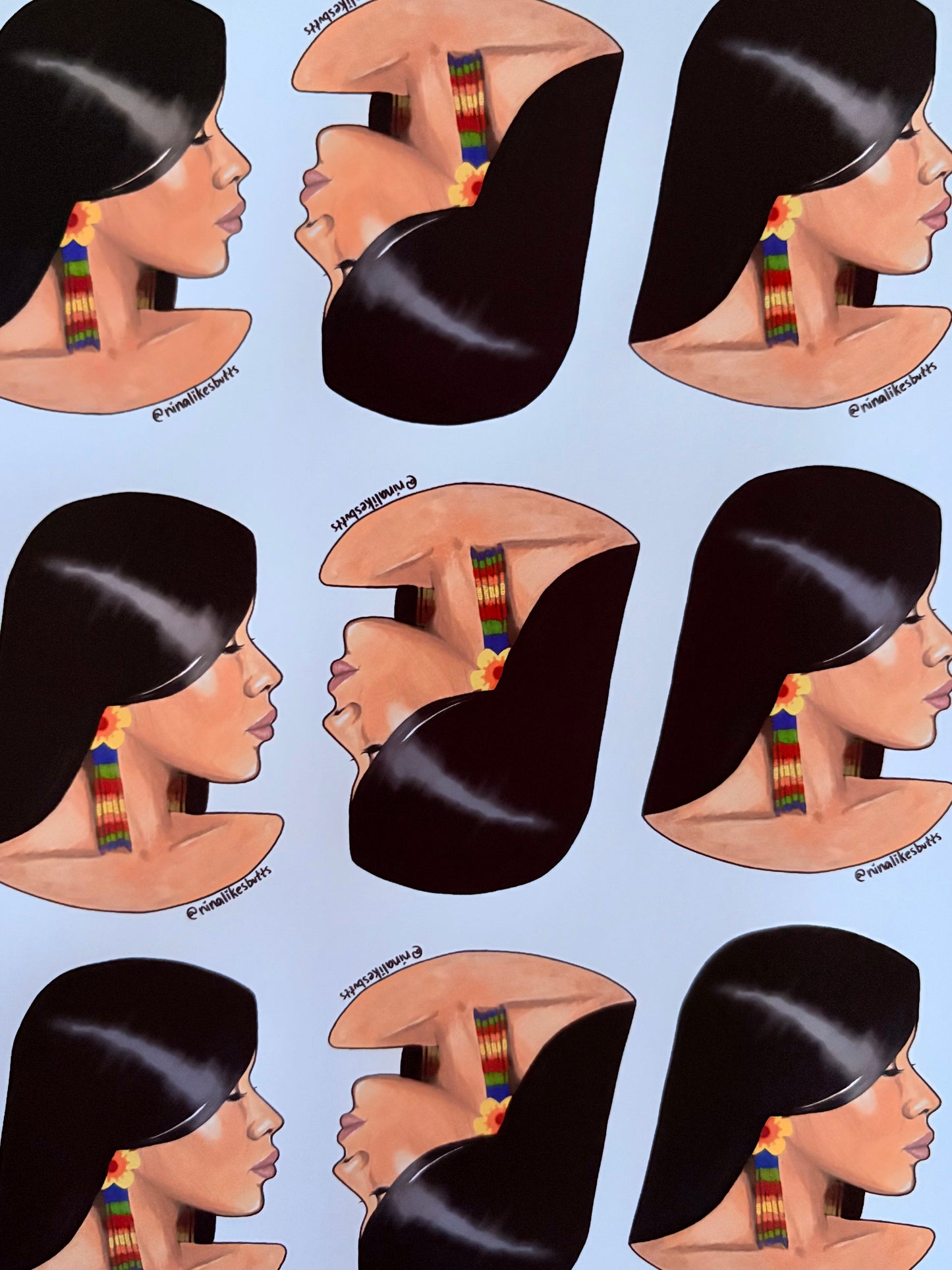 Indigenous woman sticker