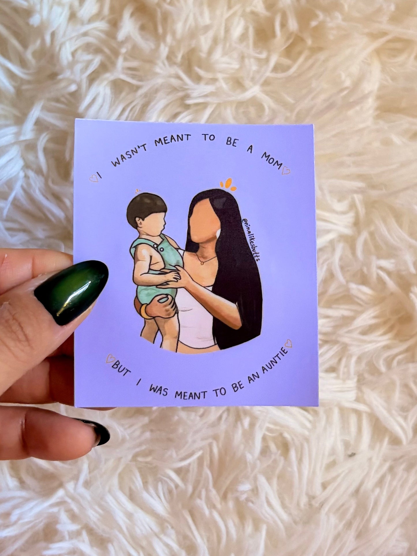 Meant to be an auntie sticker
