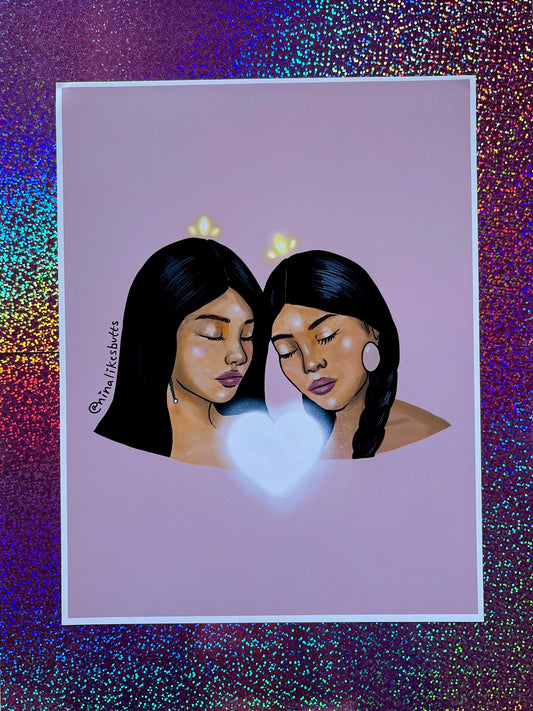 Sisterhood is healing print