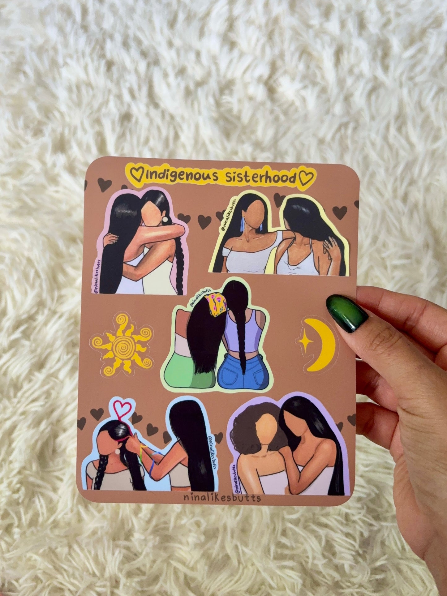 Indigenous sisterhood sticker sheet