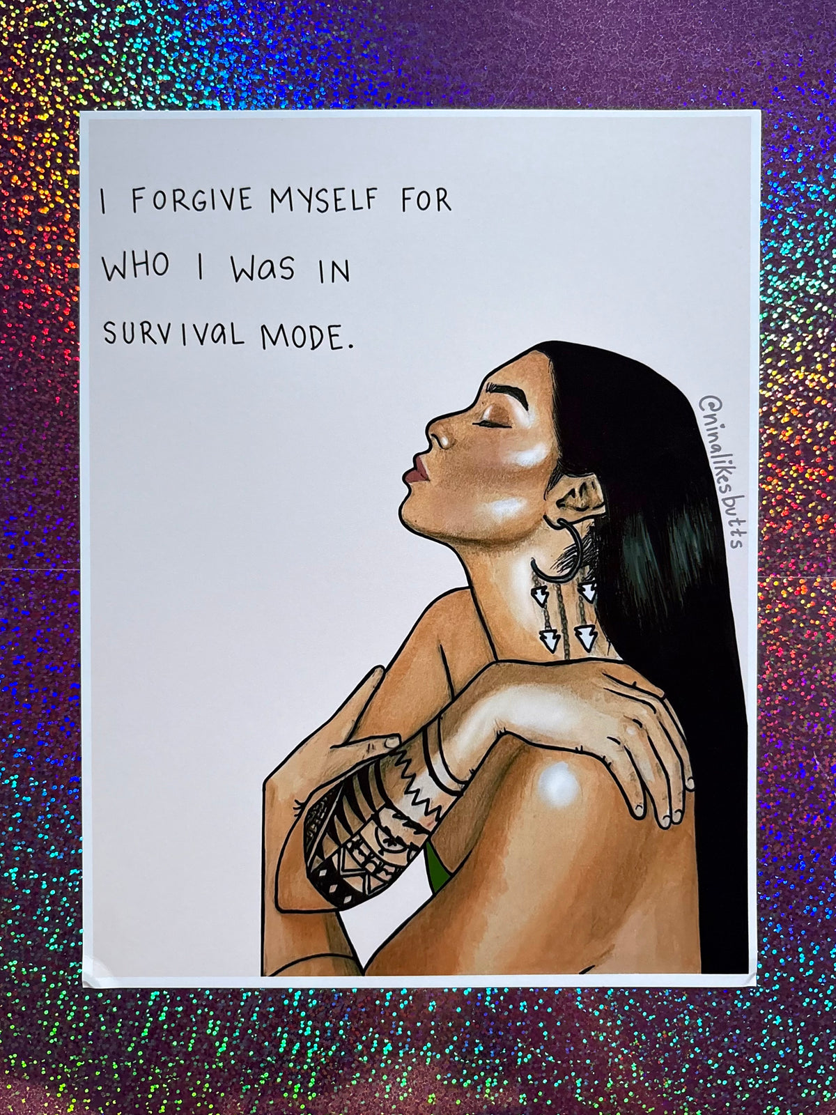 Forgive myself print