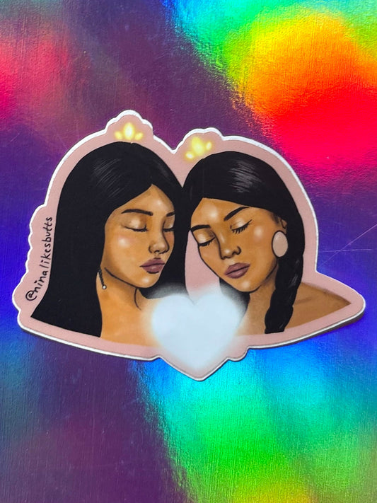 Sisterhood is healing sticker