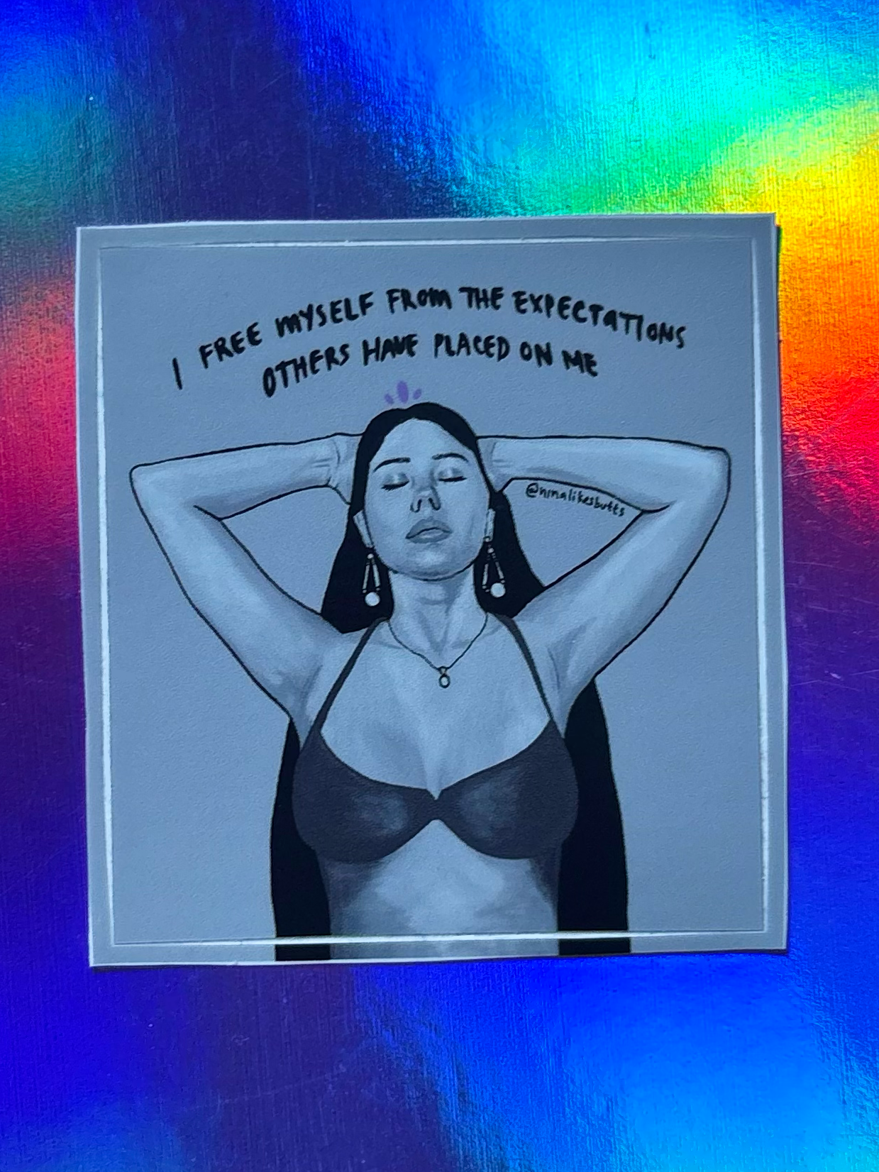 Free myself (bra)sticker