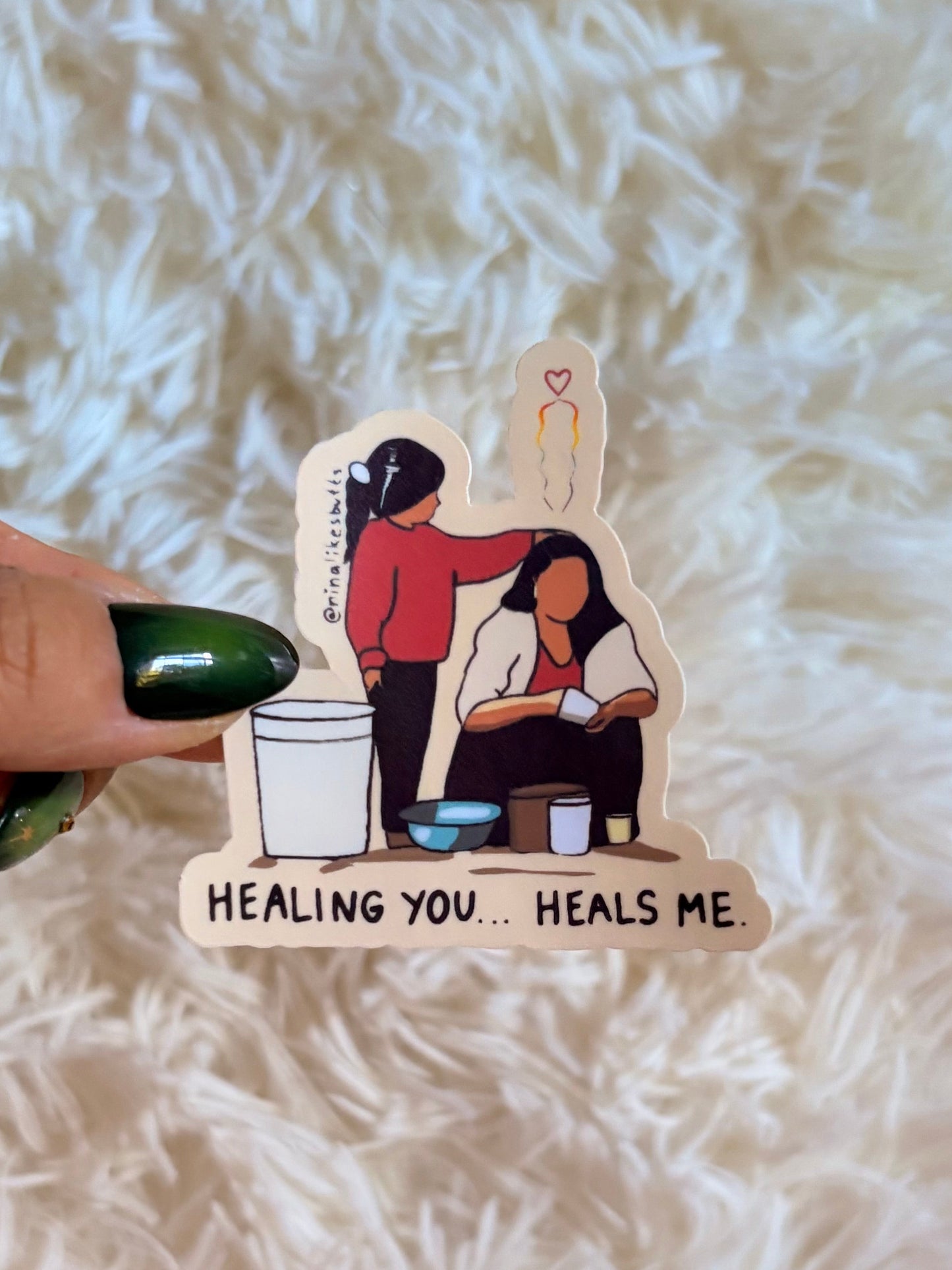 Healing you sticker