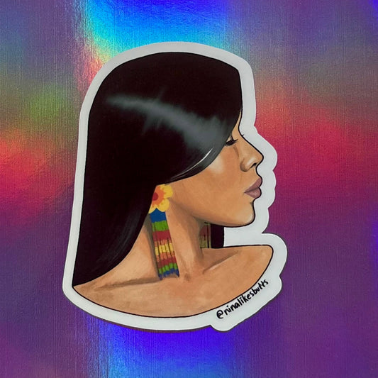 Indigenous woman sticker