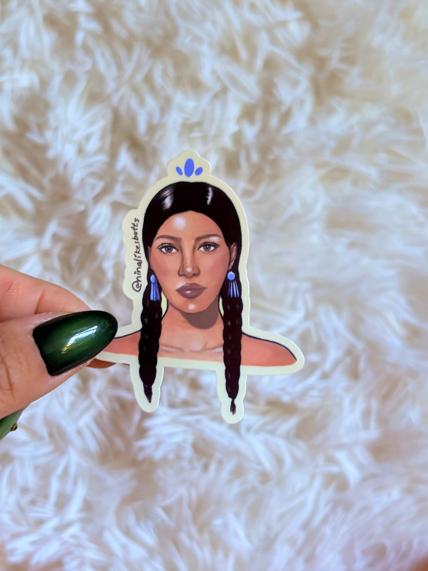 Indigenous girl sticker