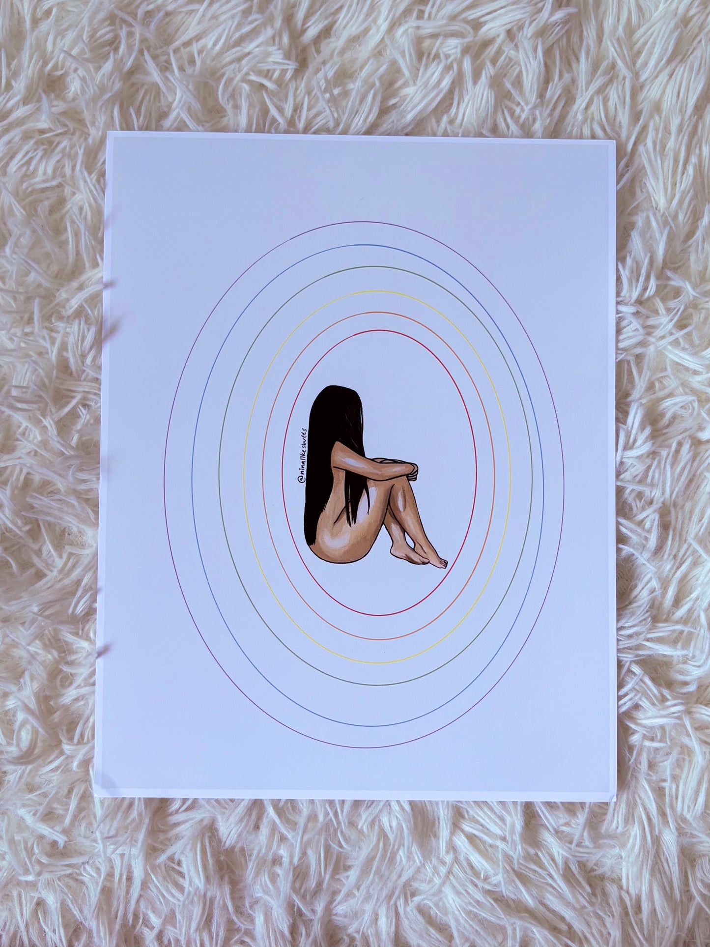 Alone again print