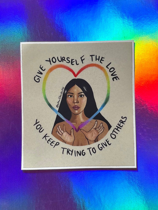 Give yourself sticker