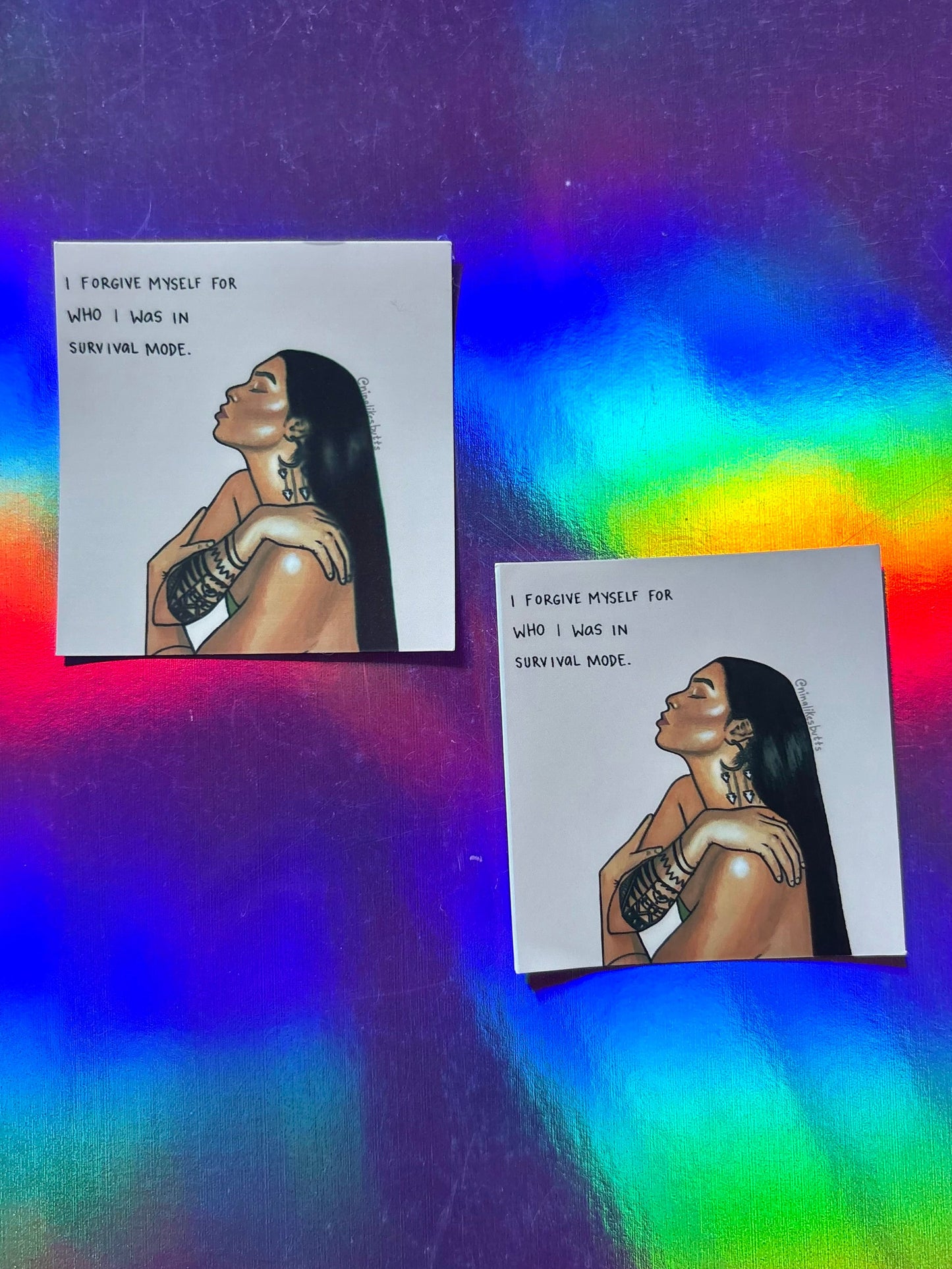 I forgive myself sticker