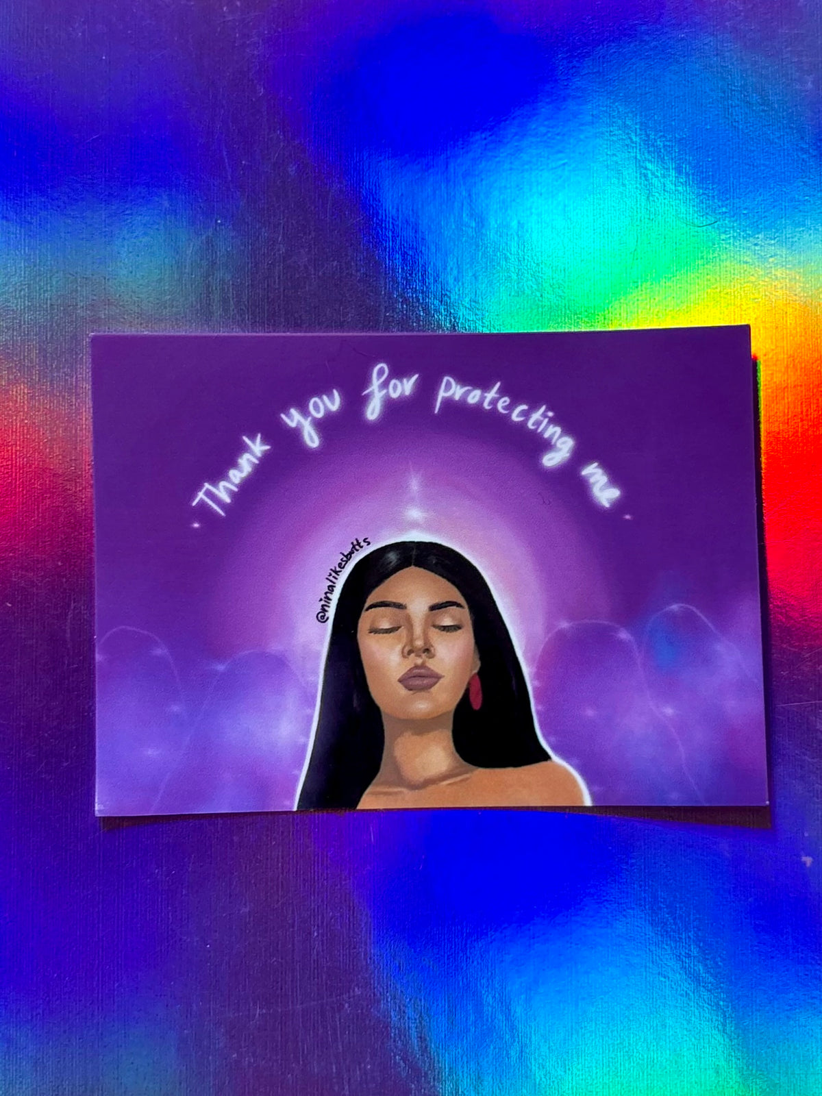 Thank you for protecting me sticker