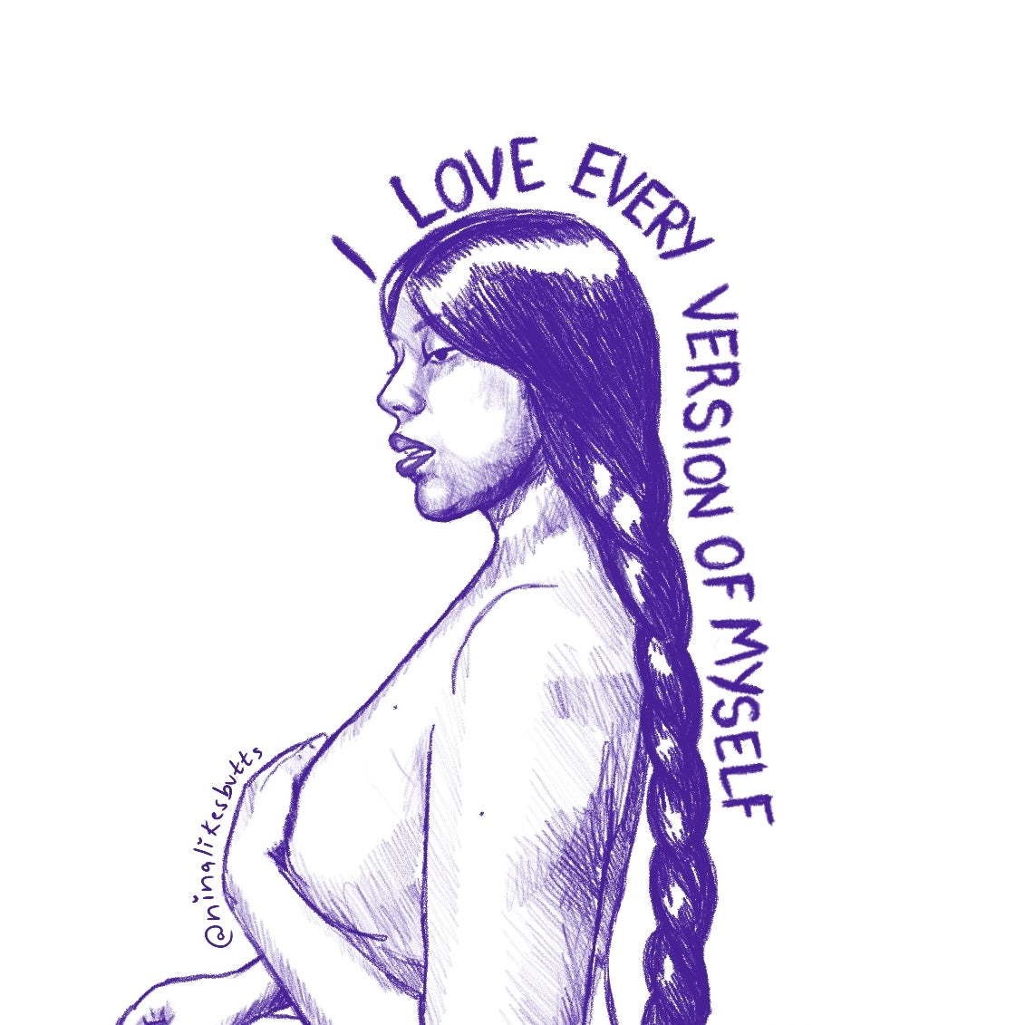 I love every version of myself sticker