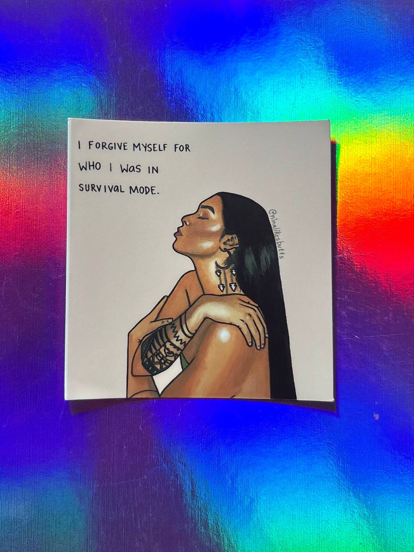 I forgive myself sticker