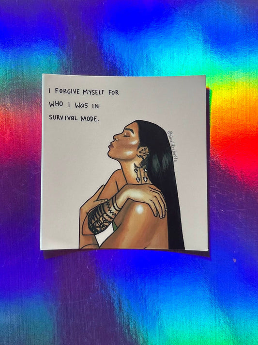 I forgive myself sticker
