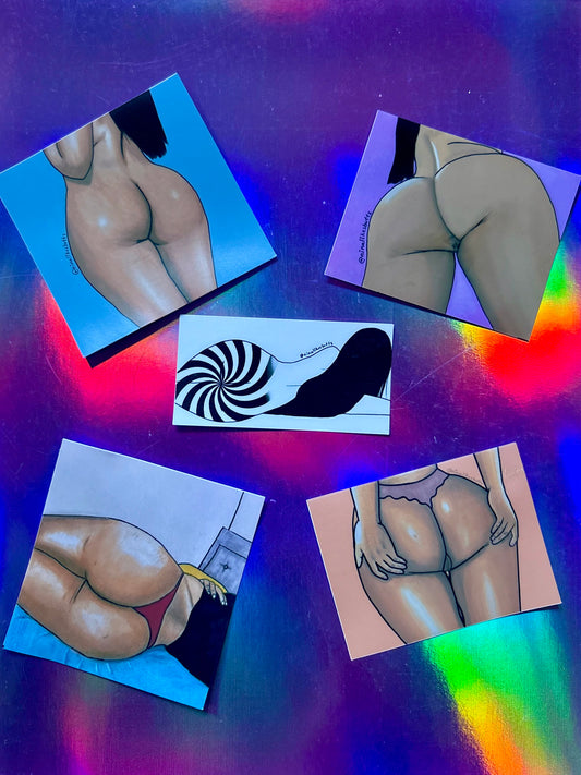 brown booties sticker pack