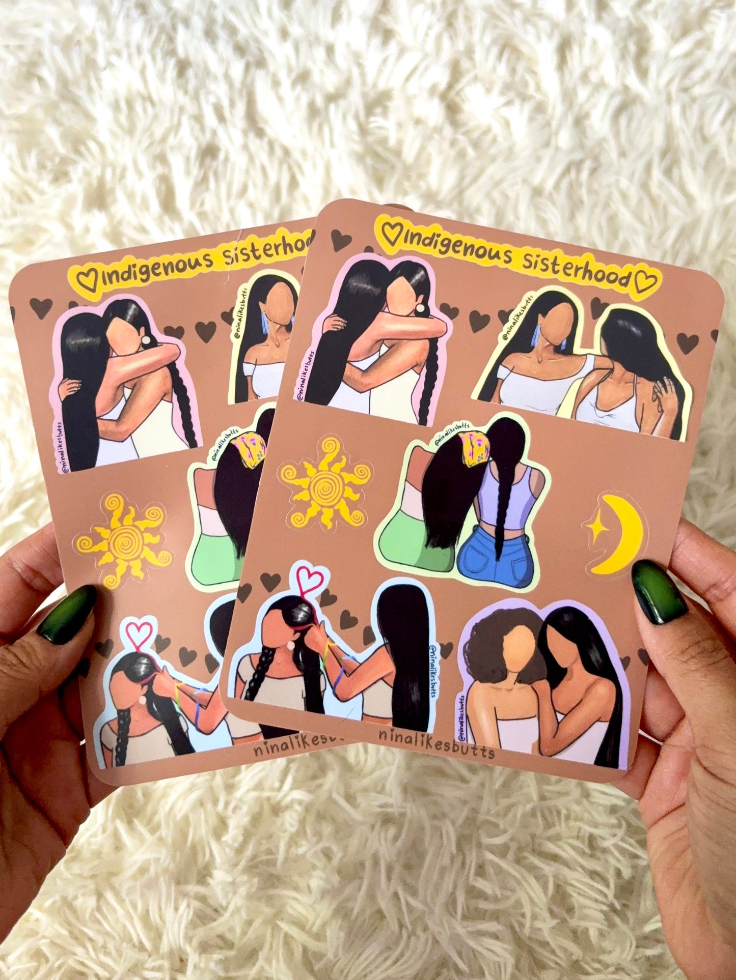 Indigenous sisterhood sticker sheet