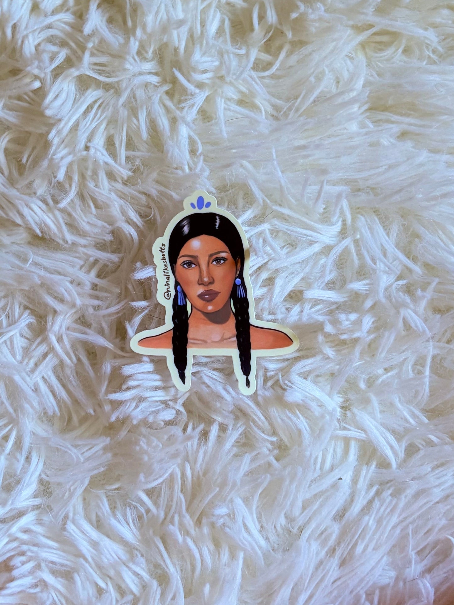 Indigenous girl sticker
