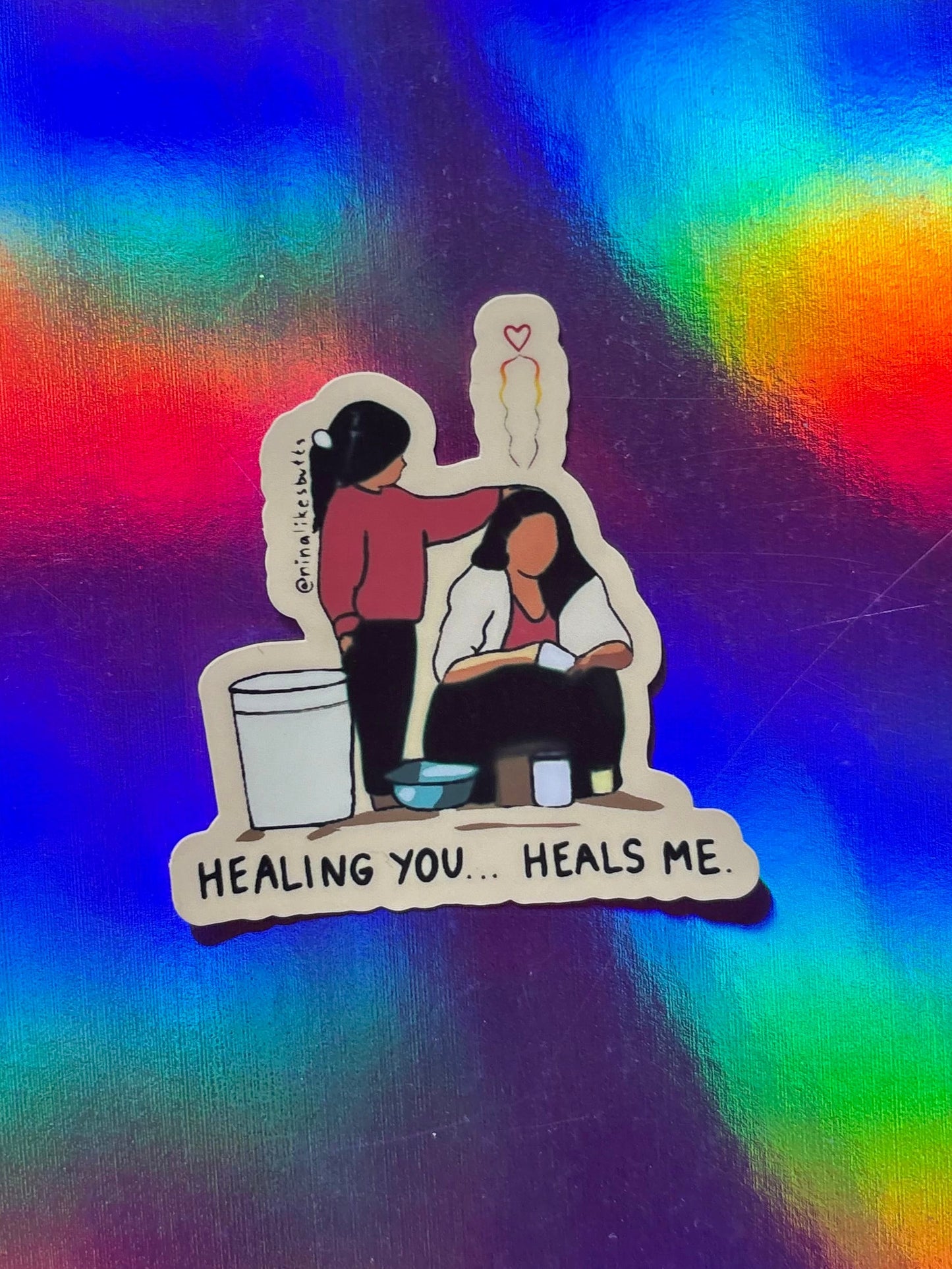 Healing you sticker