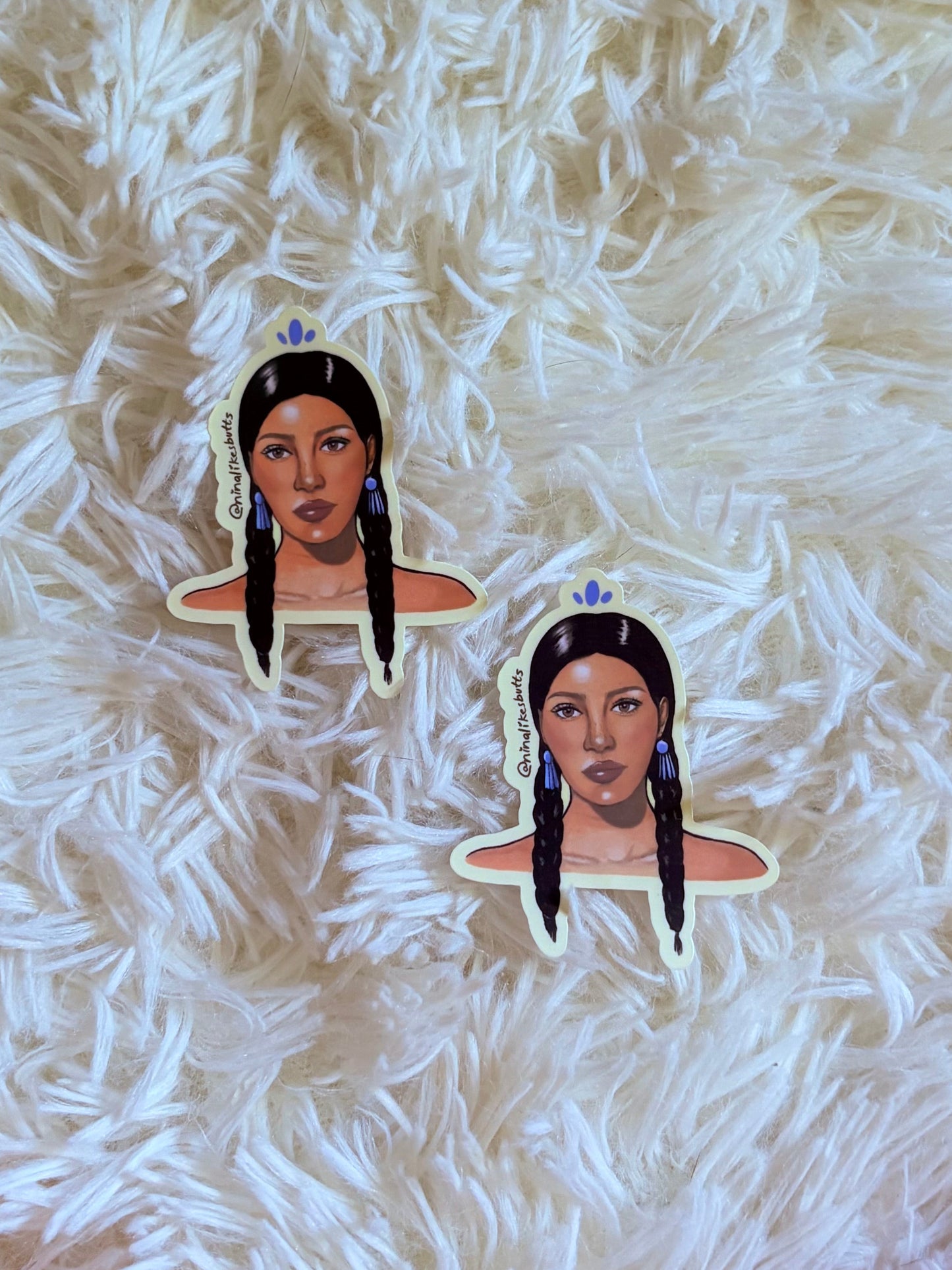 Indigenous girl sticker