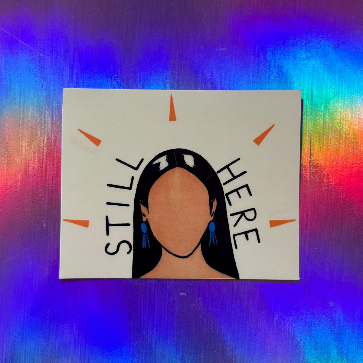 still here sticker