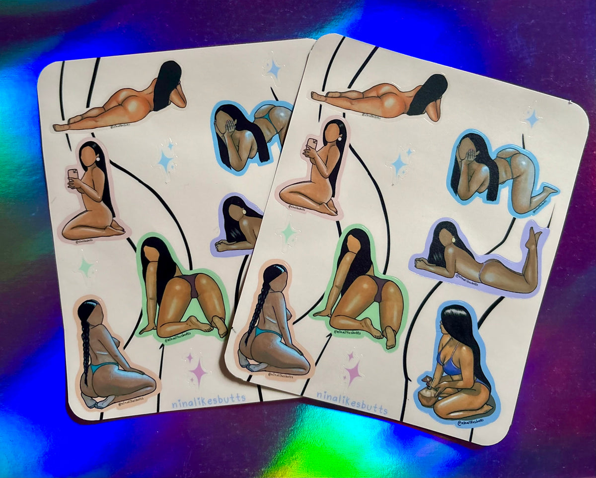 Brown mamis sticker sheet