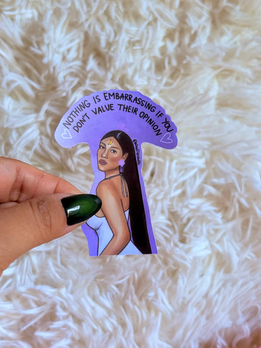Don’t value your opinion sticker