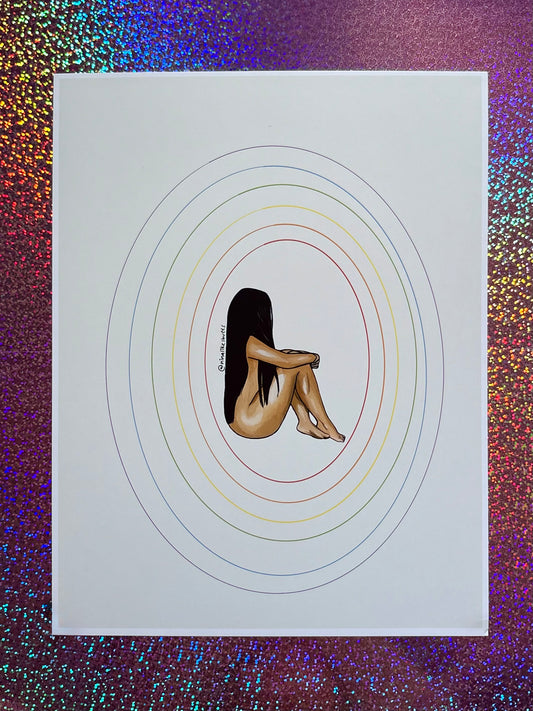 Alone again print