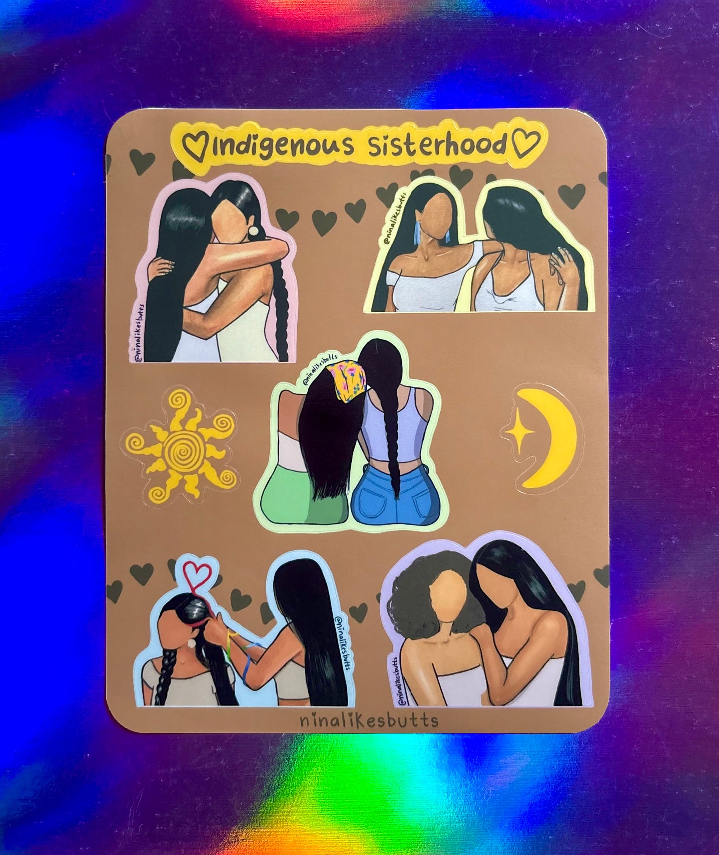 Indigenous sisterhood sticker sheet