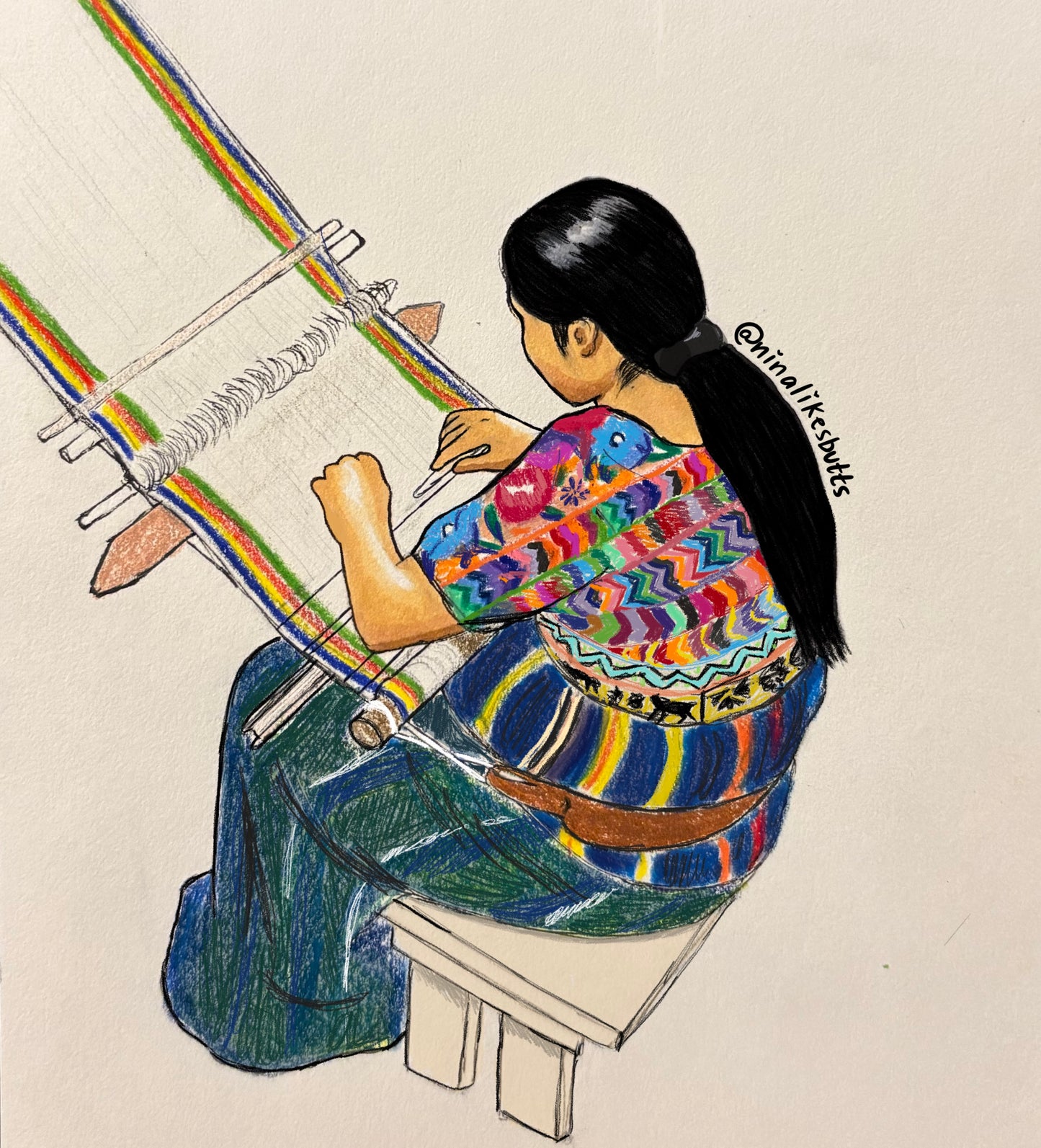 indigenous weaver print