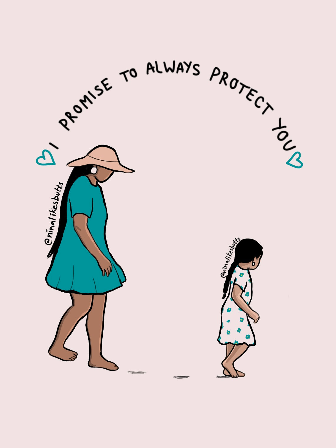 I promise to always protect you sticker