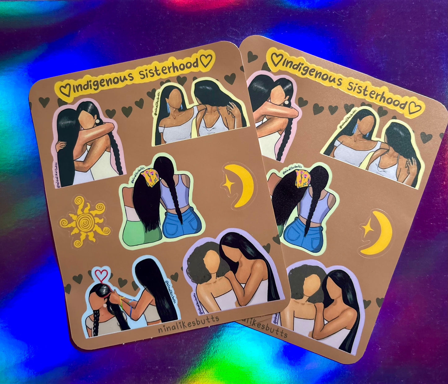 Indigenous sisterhood sticker sheet