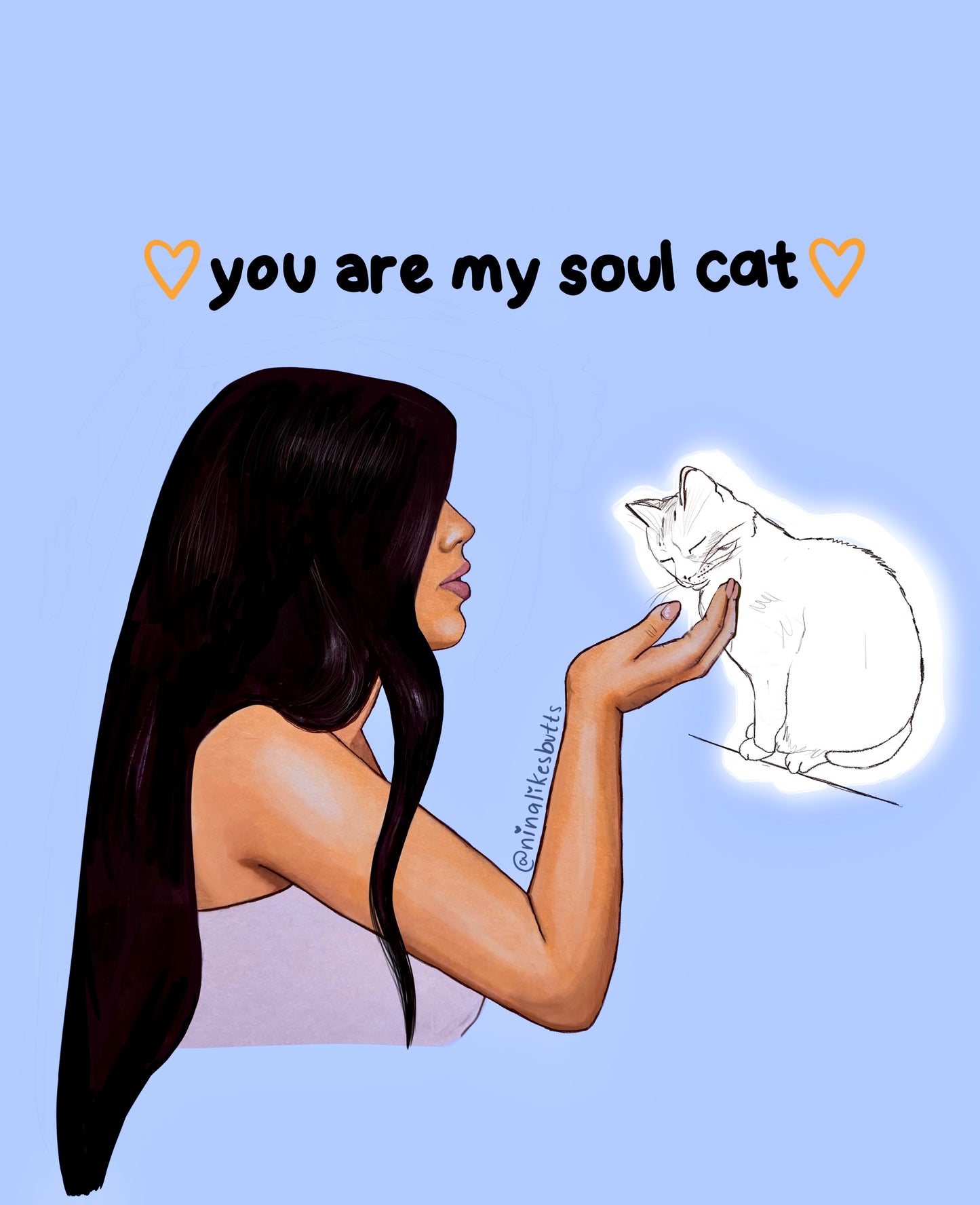 Soul cat sticker