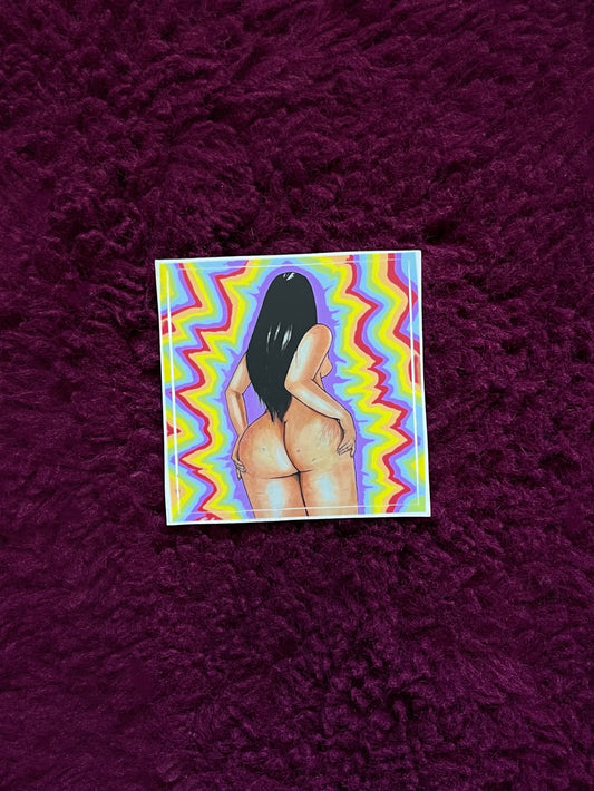 trippy booty sticker