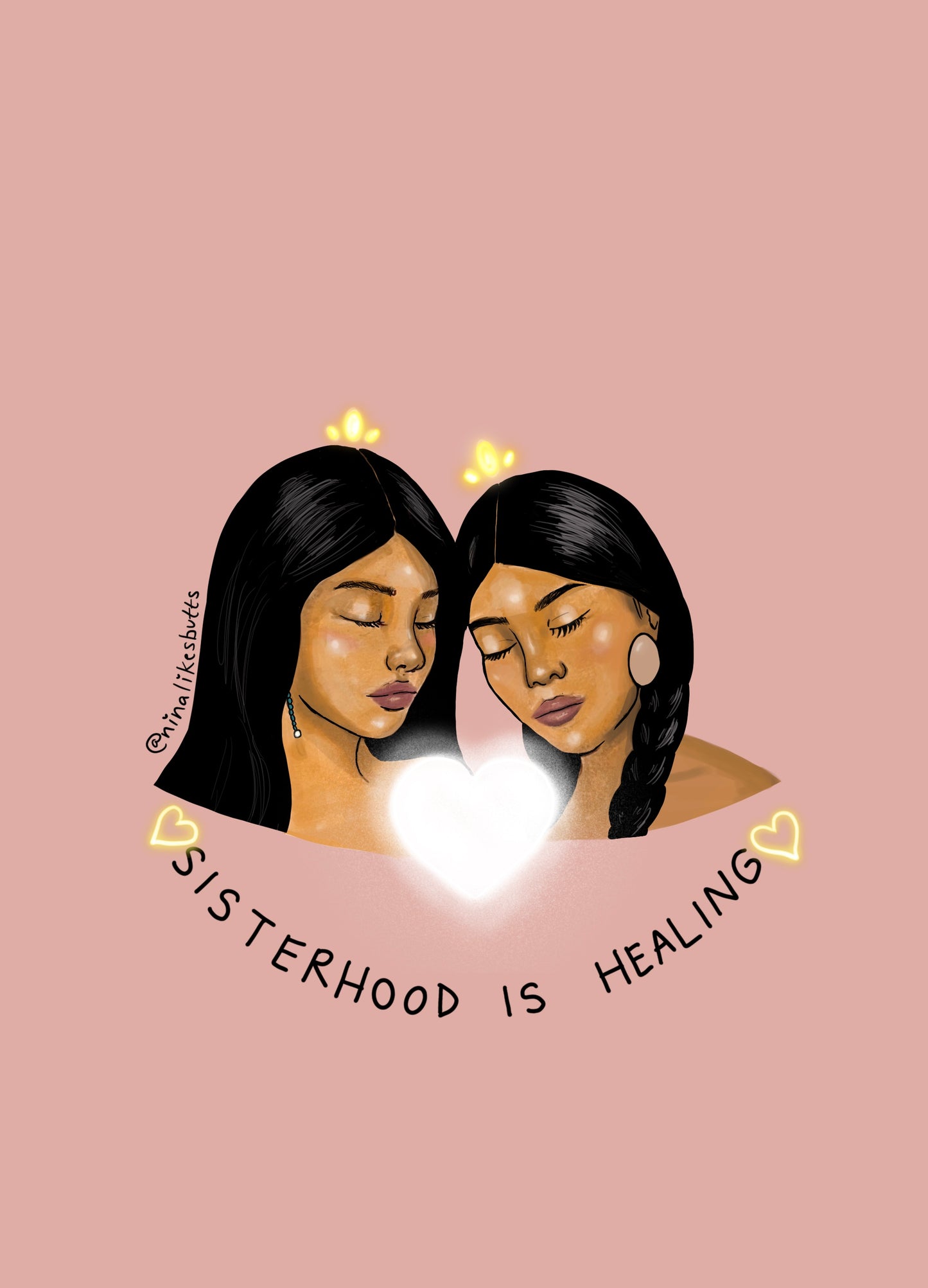 Sisterhood is healing sticker