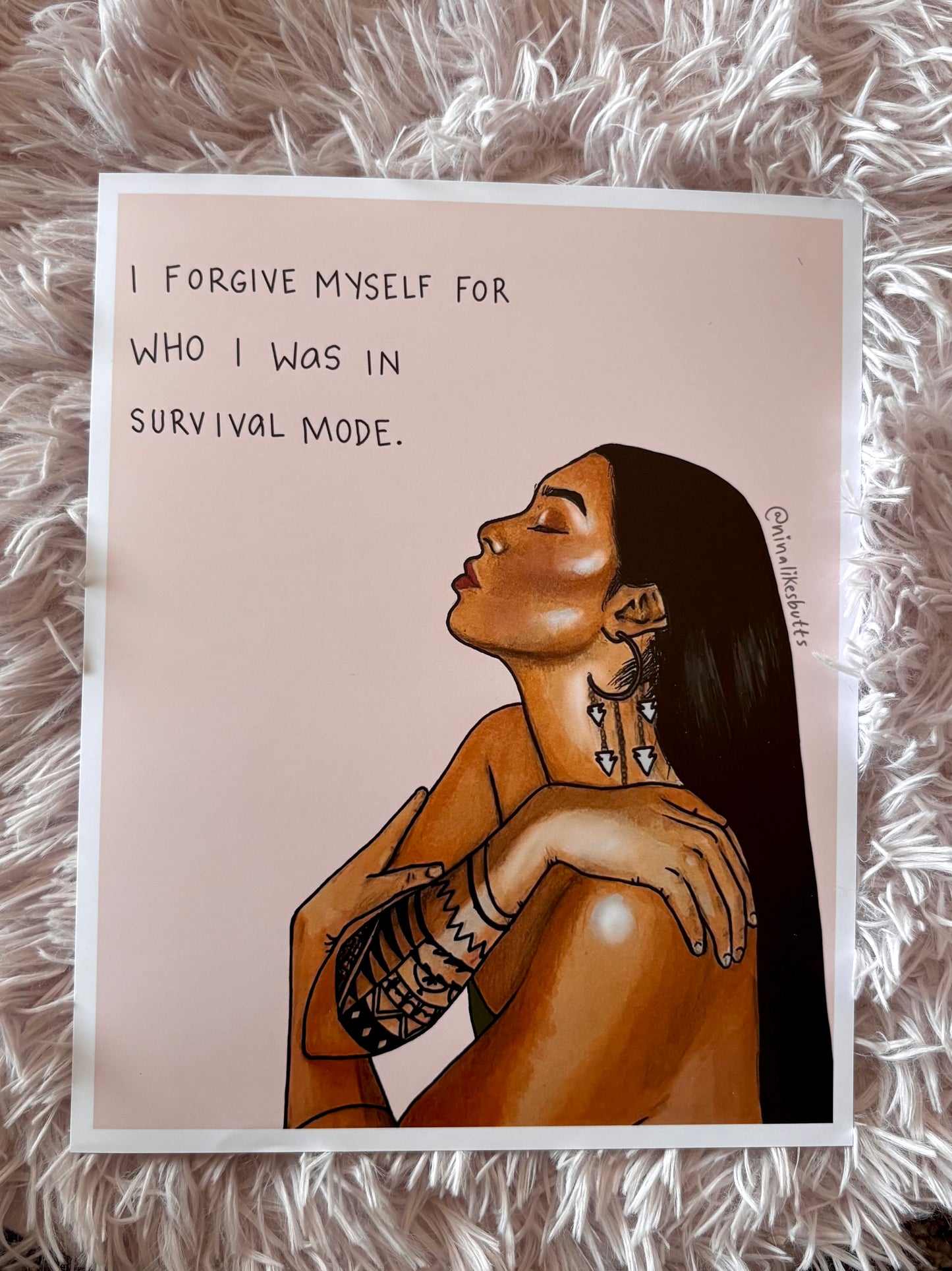 Forgive myself print