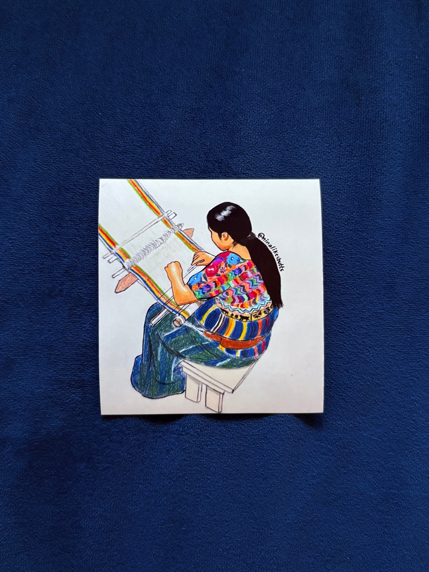 indigenous weaving sticker