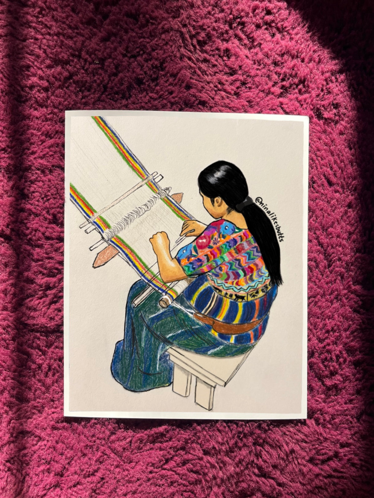 indigenous weaver print