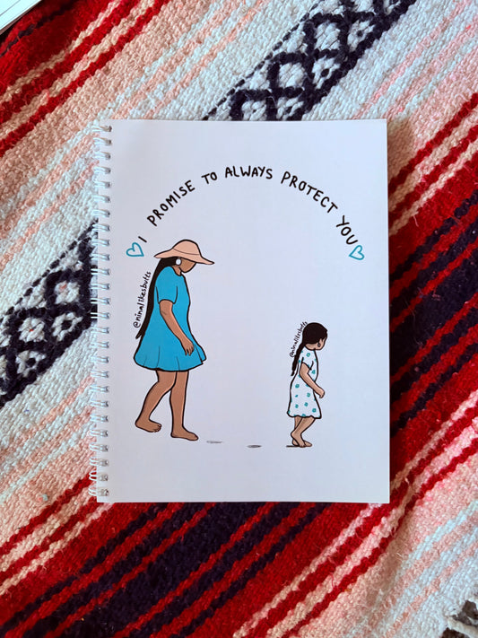 Promise to protect notebook