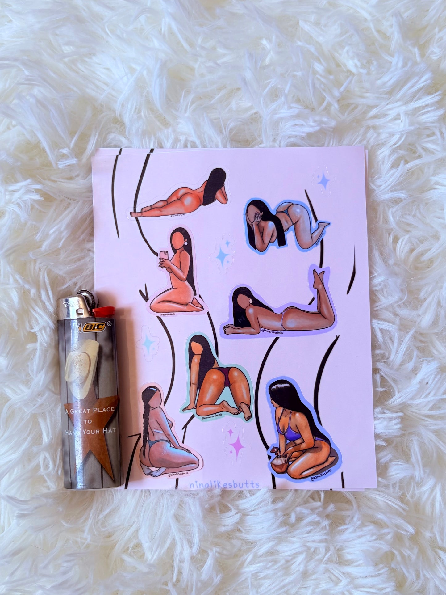 Brown mamis sticker sheet