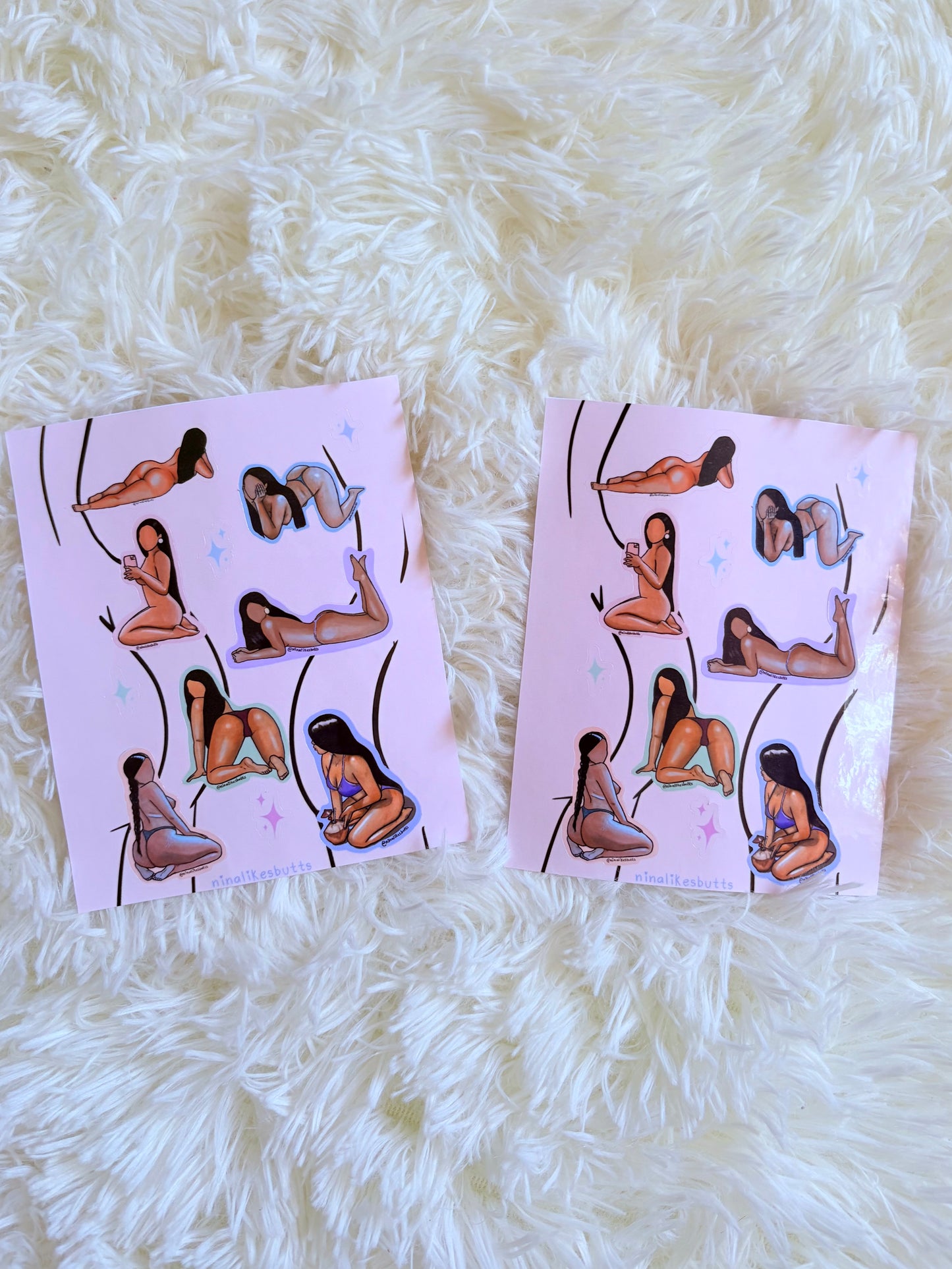 Brown mamis sticker sheet