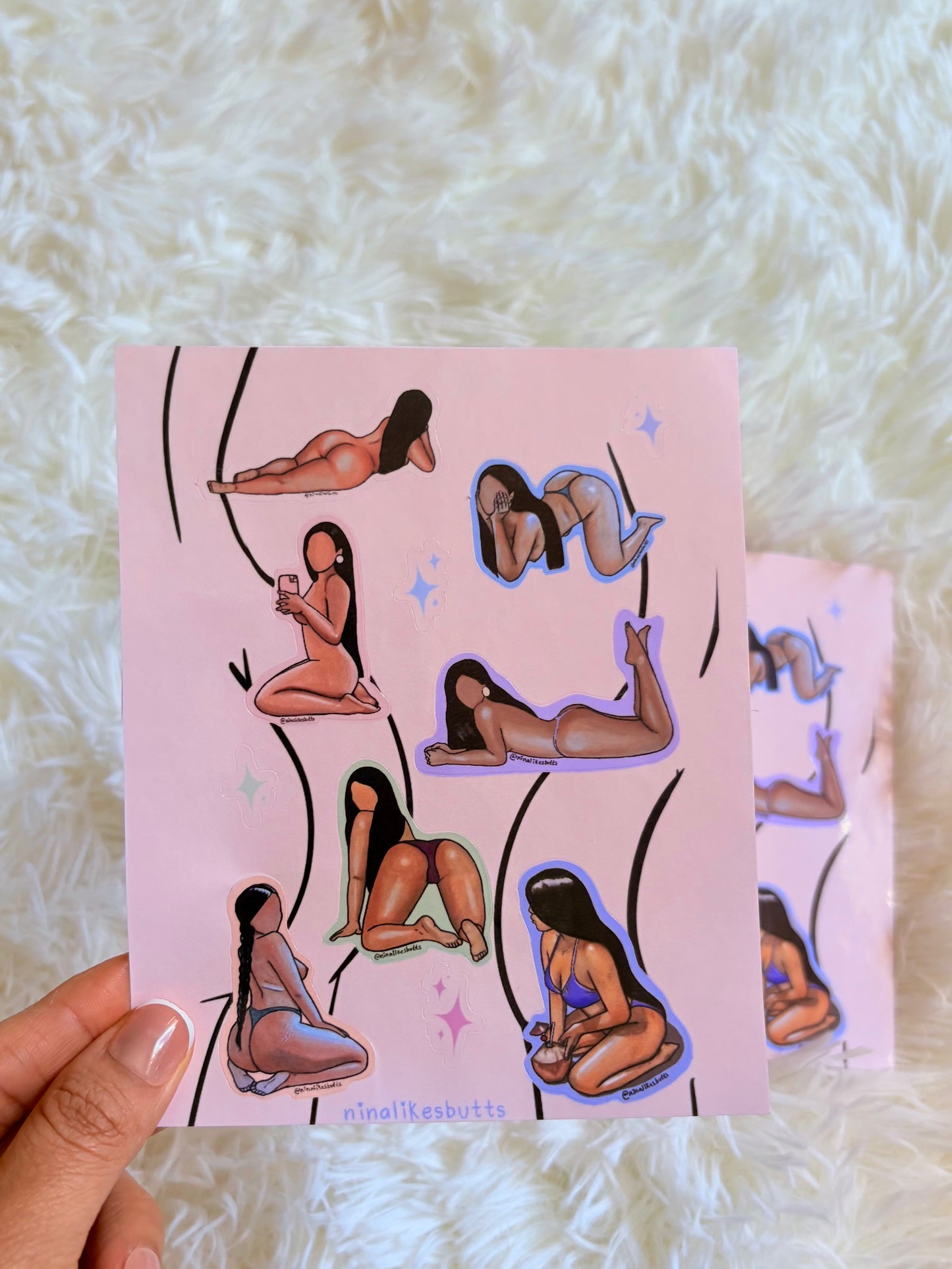 Brown mamis sticker sheet