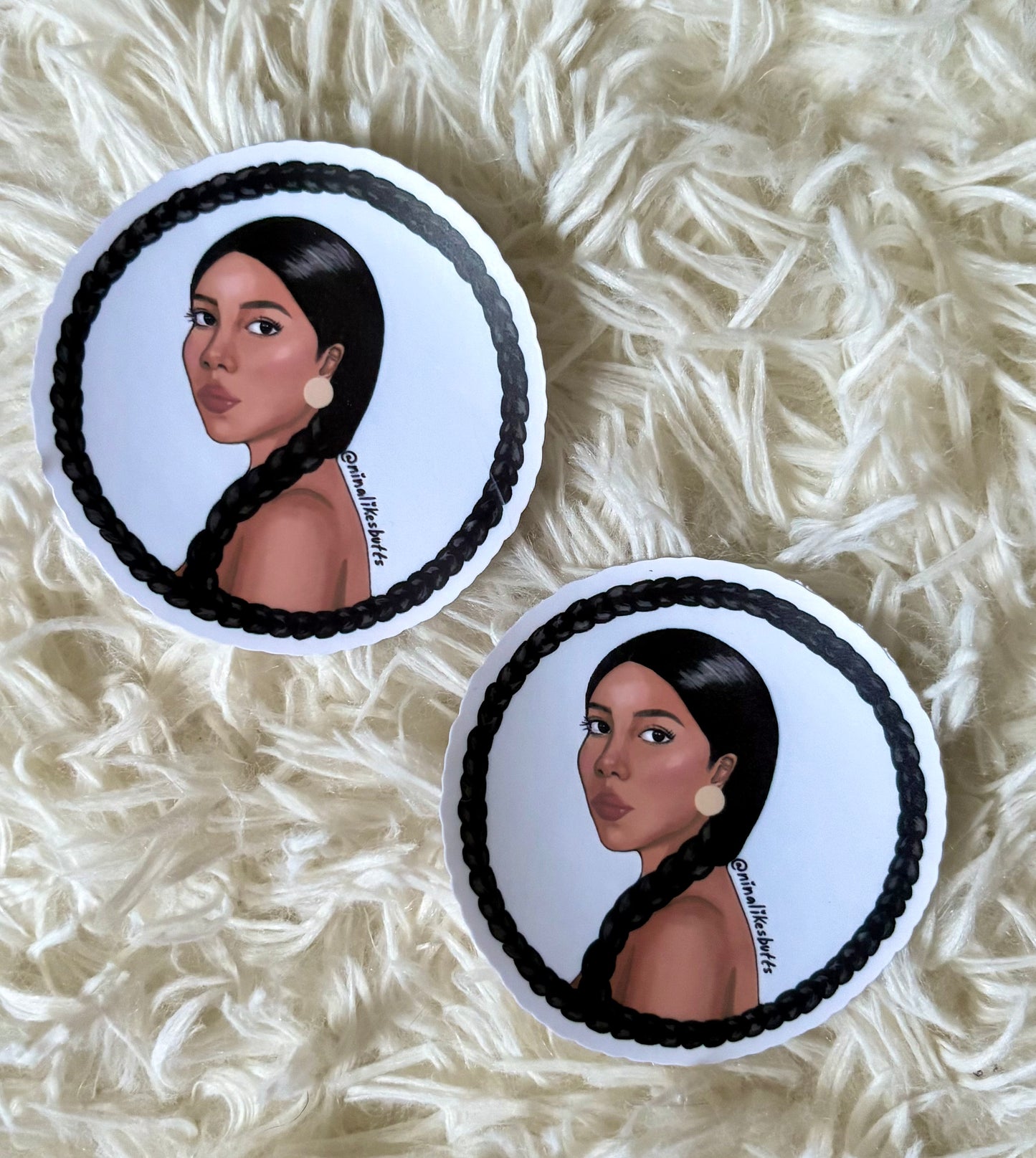 Infinite braid sticker