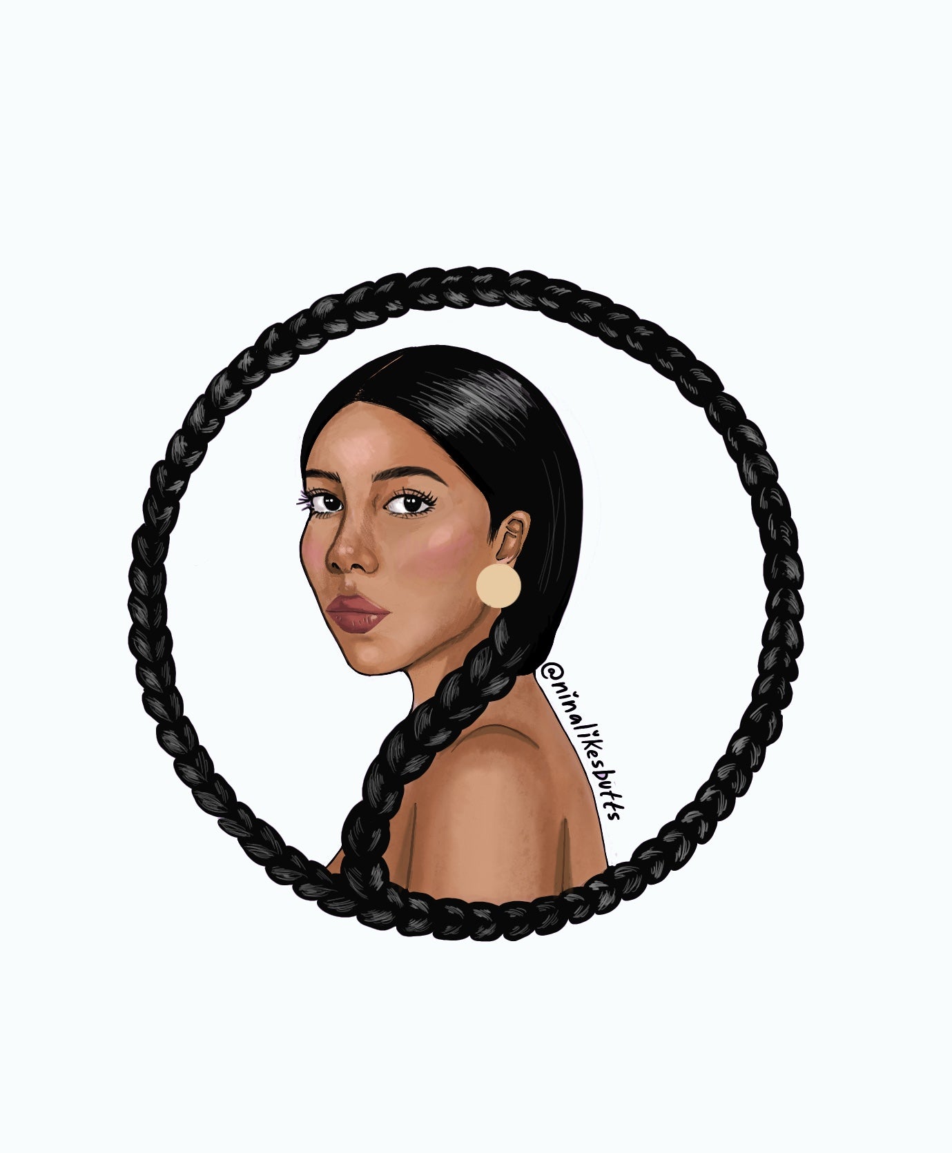 Infinite braid sticker