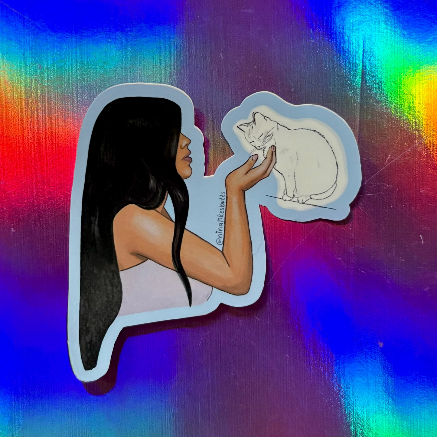 Soul cat sticker