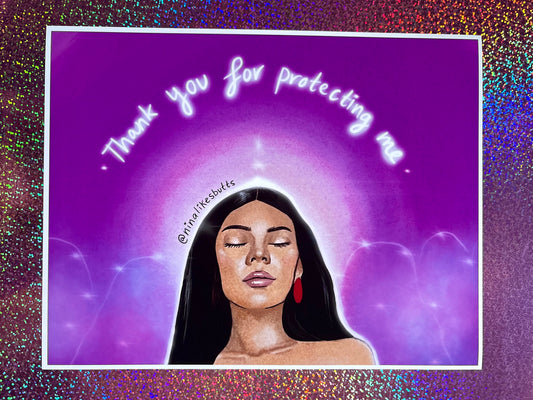 Thank you for protecting me print