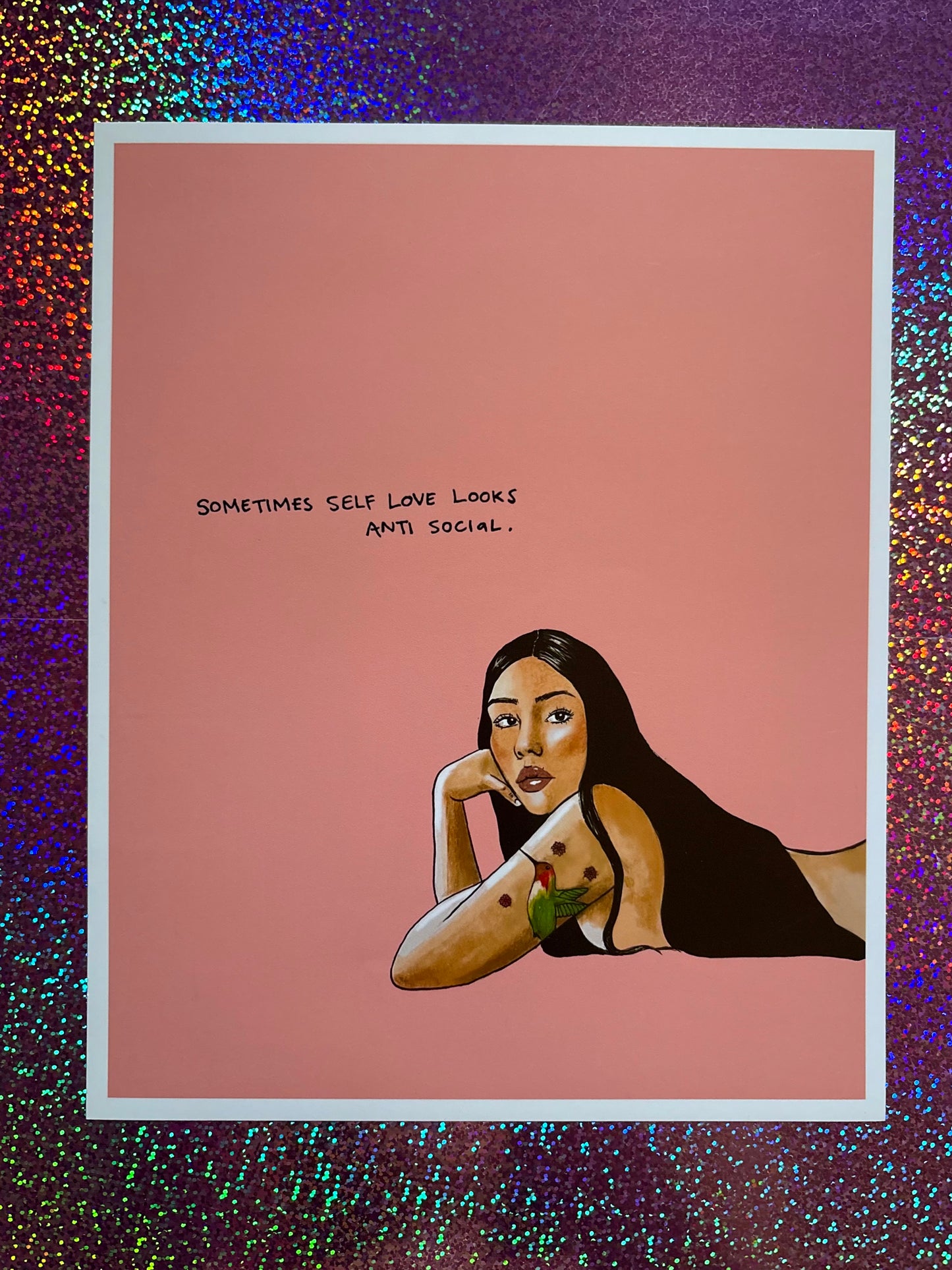 self love is anti social print