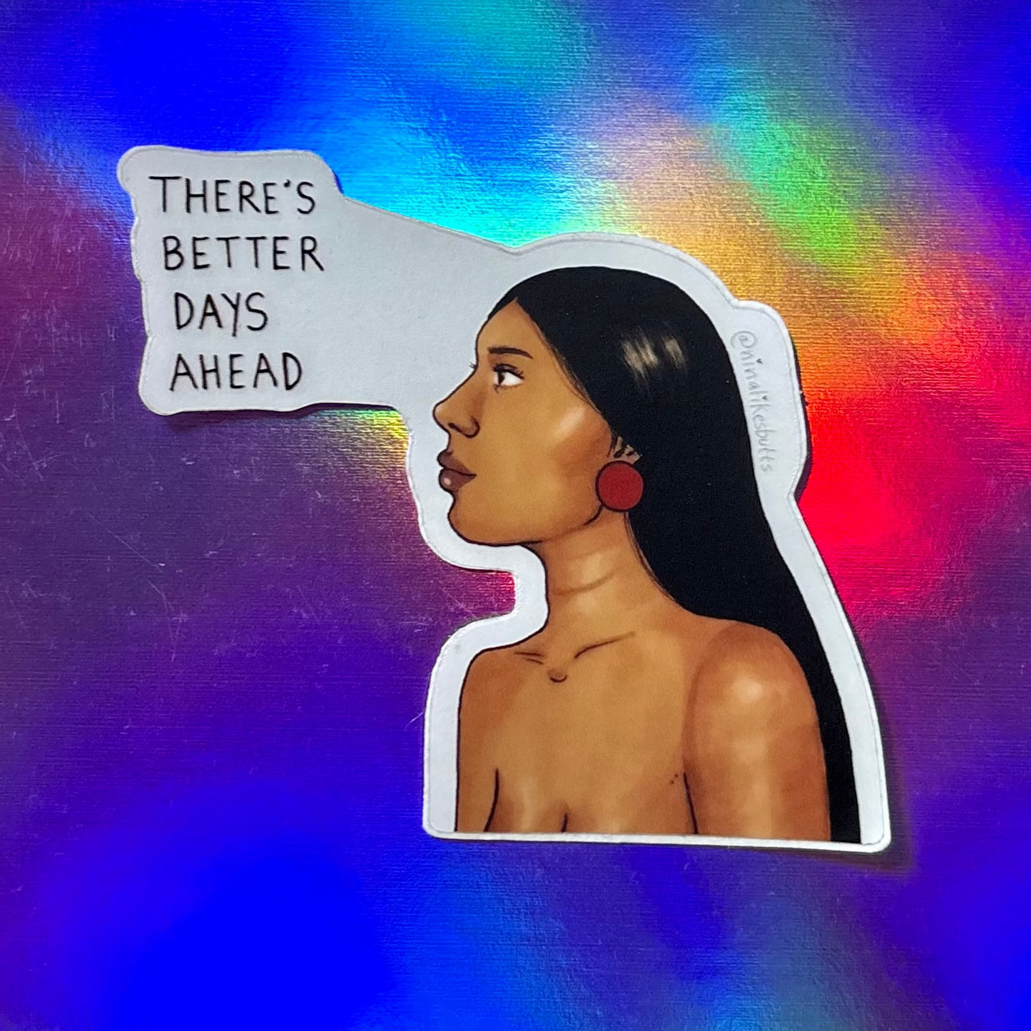 better days ahead sticker