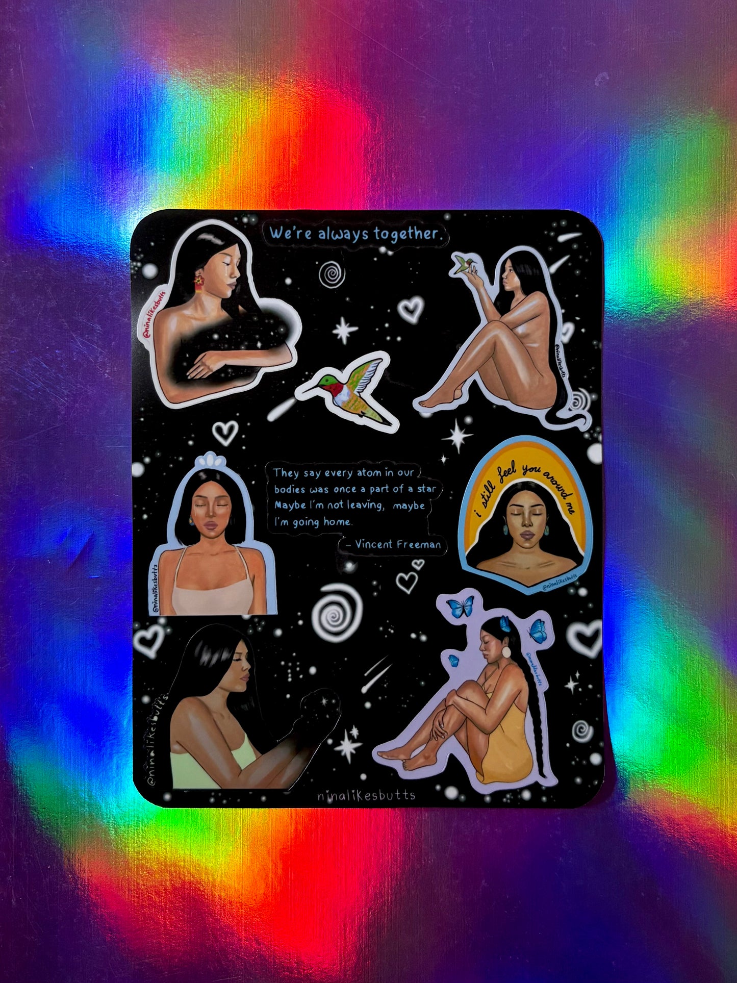 Grief sticker sheet